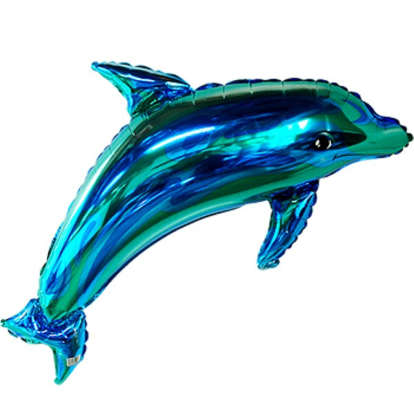 동물은박풍선 돌고래 블루 [풍선만]
