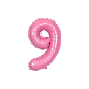 숫자은박풍선 소 [9] 핑크