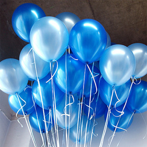 헬륨풍선(30개)-블루+아주르